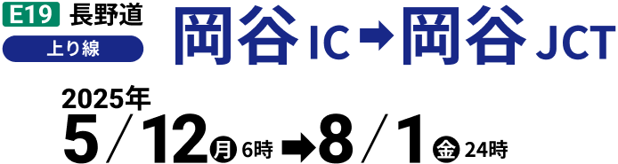 長野道 岡谷IC→岡谷JCT（上り線）
