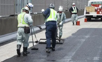 ②床版防水工の施工状況