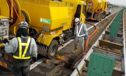 集水ますの清掃