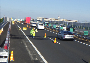 跨道橋撤去状況